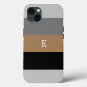 Männliche Stripes-Monogramm-Hülle Case-Mate iPhone 13 Hülle