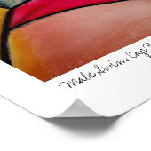 Männliche Swim Cap rote Stämme von Lee Vandergrift Poster (Ecke)