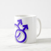 Männliche Symbol-Gay Pride-Entwurfs-Kaffee-Tasse Kaffeetasse (VorderseiteRechts)