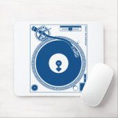 Männliche Symbol-Turntable-Plattform - Mousepad (Mit Mouse)