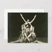 Männliche Tänzer 1934 Postkarte (Vorne/Hinten)