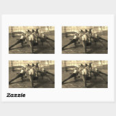 Männliche Tänzer der 30er Jahre Rechteckiger Aufkleber (Blatt)