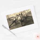 Männliche Tänzer der 30er Jahre Rechteckiger Aufkleber (Umschlag)