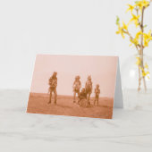 Männliche Tänzer Karte (Gelbe Blume)