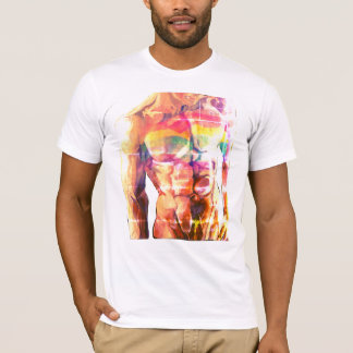 Männliche torso-Flagge 2 T - Shirt