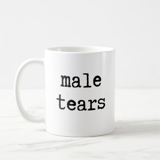 Männliche Tränen Kaffeetasse (Links)