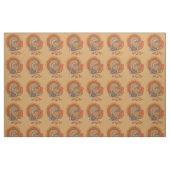 Männliche Türkei farbenfrohe Federn Herbst Blätter Stoff (Fat Quarter (45,7 x 55,9 cm))