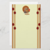 Männliche Türkei im Herbst Farben roten Grenzen De Briefpapier (Vorne/Hinten)