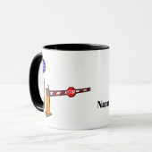 Männliche U.S. Grenzpatrol Agent Name Tasse (Vorderseite Links)