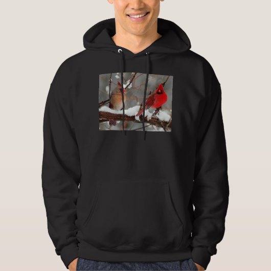männliche und weibliche Kardinal Hoodie (Vorderseite)