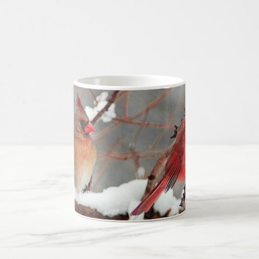 männliche und weibliche Kardinal Kaffeetasse (Mittel)