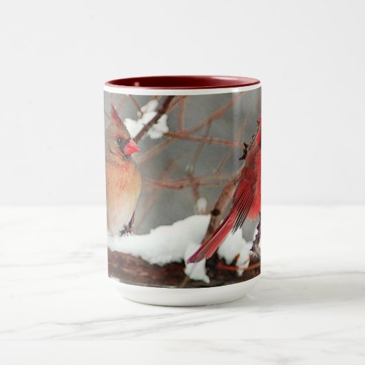 männliche und weibliche Kardinal Tasse (Zentrum)