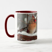 männliche und weibliche Kardinal Tasse (Links)