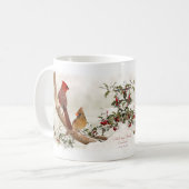 Männliche und weibliche Kardinals-Tasse Kaffeetasse (Vorderseite Links)