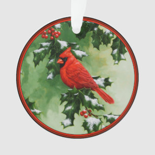 Männliche und weibliche Nordkardinäle Ornament