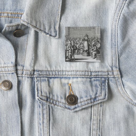 Männliche und weibliche Quäker an ihrer Button (Beispiel)