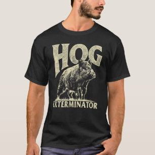Männliche Vintage Wildschweinjagd Jagdwild Extermi T-Shirt
