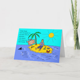 Männliche Weibliche Sonnenanbeter Cartoon Geburtst Karte