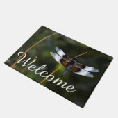 Männliche Witwe Skimmer Dragonfly Fußmatte (Schrägansicht)