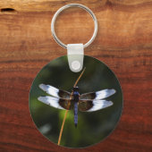 Männliche Witwe Skimmer Dragonfly Schlüsselanhänger (Vorderseite)