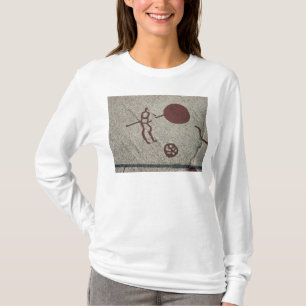 Männliche Zahl mit der Sonne T-Shirt