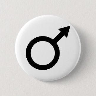 männliche Zeichenikone des schwarzen Mannes Button