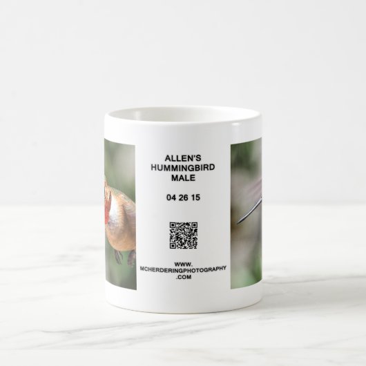 Männlichen Allens Kolibri-Tasse Kaffeetasse (Mittel)