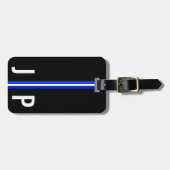 Männlicher Anfangsstreifen personalisierter Gepäckanhänger (Vorderseite horizontal)