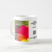 Männlicher Annas Kolibri-Tasse Kaffeetasse (Vorderseite Links)