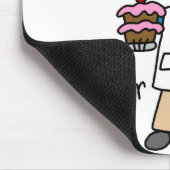 Männlicher Bäcker Mousepad (Ecke)