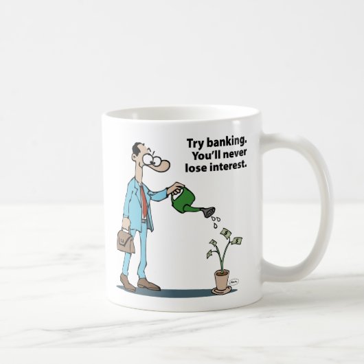 Männlicher Bankier Kaffeetasse (Rechts)