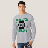 Männlicher Basic Long Sleeve T - Shirt ANDALUCIA D (Vorne ganz)