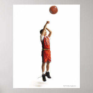 männlicher Basketball-Spieler des Poster