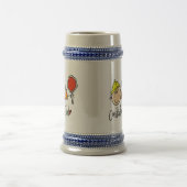Männlicher Bauarbeiter Bierglas (Mittel)