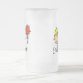 Männlicher Bauarbeiter Mattglas Bierglas (Mittel)