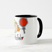 Männlicher Bauarbeiter Tasse (VorderseiteRechts)