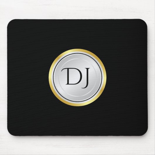 Männlicher Beruflicher Look mit Monogramm Mousepad (Vorne)