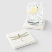 Männlicher Blau-Gesichtiger Meadowhawk Steinuntersetzer (Seitenansicht)
