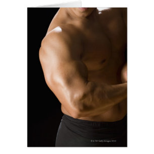 Männlicher Bodybuilder Muskeln, Vorderansicht, 2