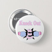 Männlicher Brustkrebs Button (Vorne & Hinten)