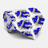 Männlicher Brustkrebs hofft auf zwei Herzen Krawatte (Gerollt)