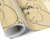 Männlicher Cartoon Geschenkpapier (Rolleneckpunkt)