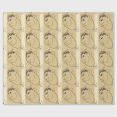 Männlicher Cartoon Geschenkpapier (Flach)