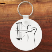 Männlicher Compound Archer Schlüsselanhänger (Vorderseite)