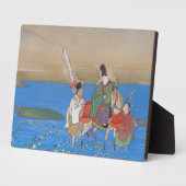 Männlicher Courtier am Horseback Crossing River (1 Fotoplatte (Seite)