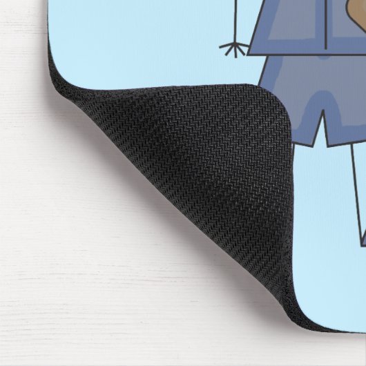 Männlicher Doktor T-shirts und Geschenke Mousepad (Ecke)