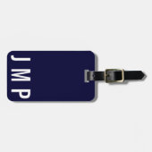 Männlicher einfacher personalisierter gepäckanhänger (Vorderseite horizontal)