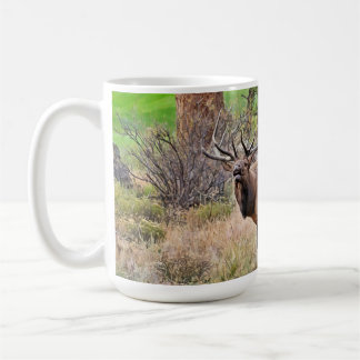 Männlicher Elk im Estes Park, Colorado im Septembe Kaffeetasse