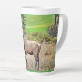 Männlicher Elk im Estes Park, Colorado im Septembe Milchtasse (Rechte Ecke)