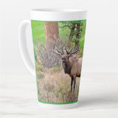 Männlicher Elk im Estes Park, Colorado im Septembe Milchtasse (Linke Ecke)